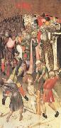 MARTORELL, Bernat (Bernardo) Two Scenes from the Legend of ST.George The Flagellation The Saint Dragged through the City (mk05) France oil painting artist